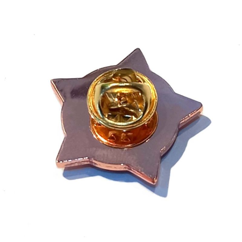 Brown star badge